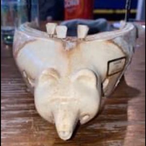 Ak Fossilized Walrus cribbage board- carved-